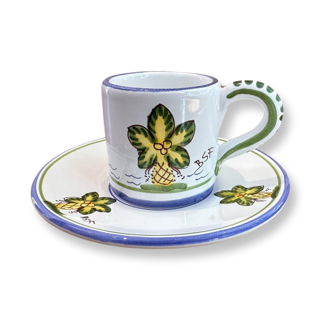 Palm Tree Demitasse Espresso Cup