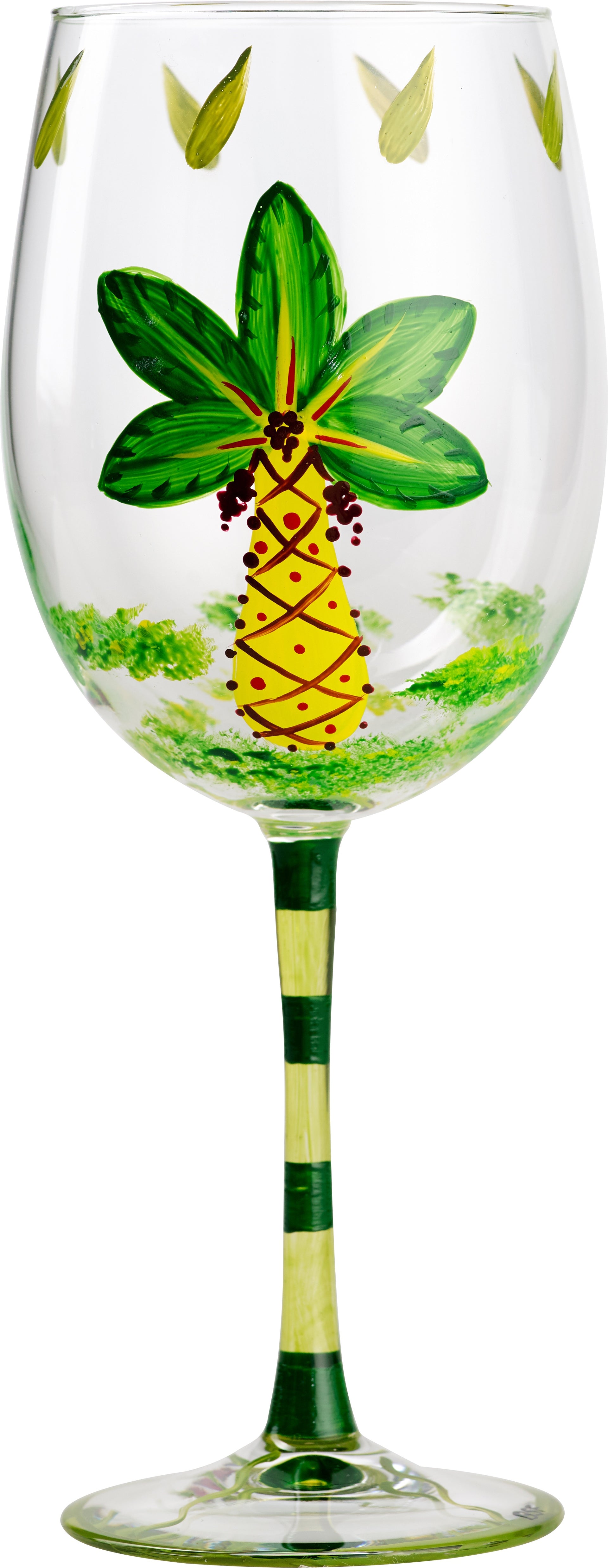 Palm Tree Wine Glass – The Island Shop